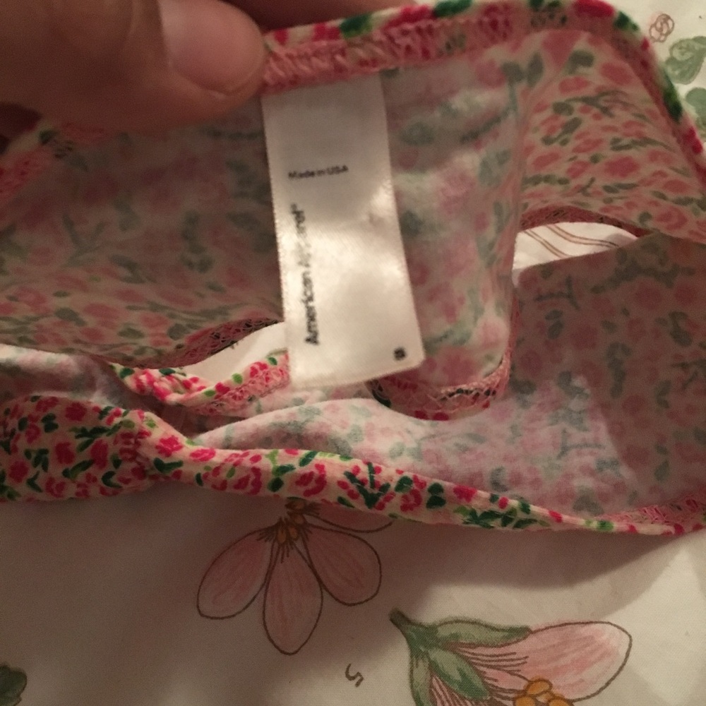 American apparel floral bandeau